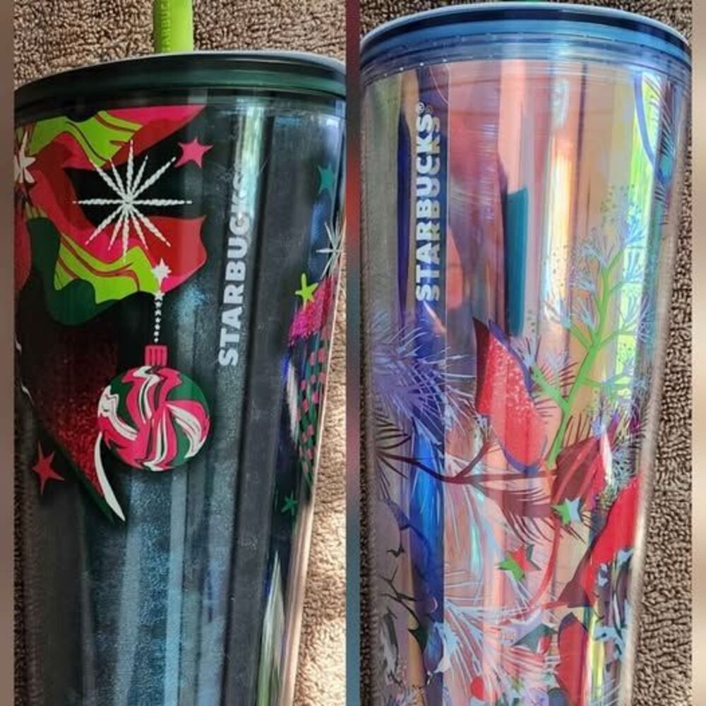 2 Starbucks 24oz Holiday Tumblers